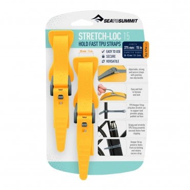 Sea to Summit Stretch-Loc TPU Straps (2 Pack) - 375mm