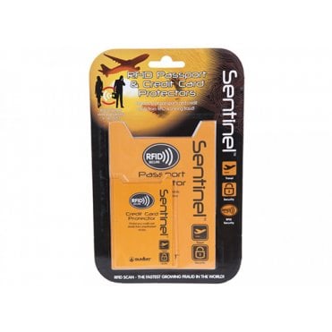Sentinel RFID Passport & 2 x Card Protectors