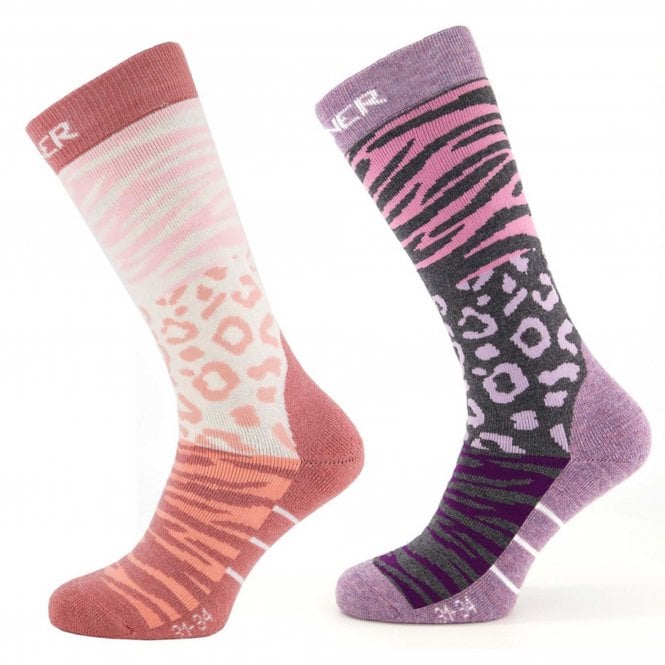 Sinner  Animal Ski Socks Double Pack