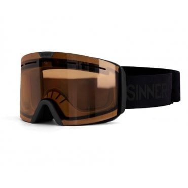 Sinner Arc Trans+ Goggle - Black With Double Trans+ Flash Mirror Orange