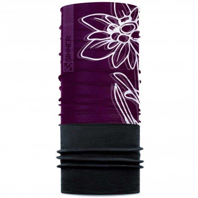 Sinner  Bandana Fleece Edelweiss Burgandy