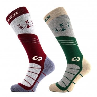 Sinner Ski Mountain Socks Twin Pack