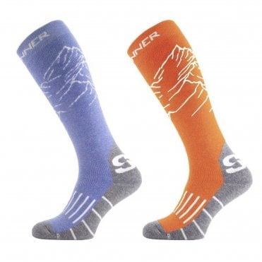 Sinner Womens Mountain Ski Socks - Double Pack