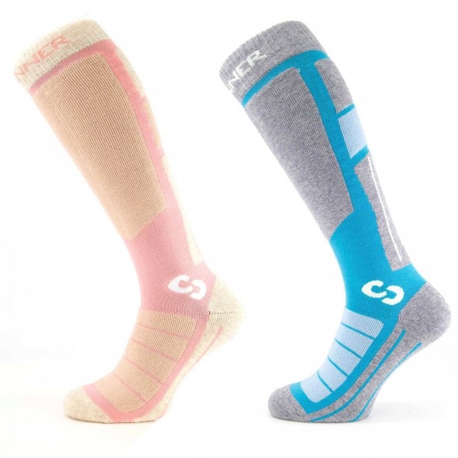 Sinner  Womens Pro Ski Socks Twin Pack