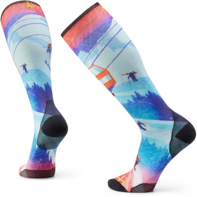Smartwool  Ski Zero Cushion Ski Day Print OTC Socks