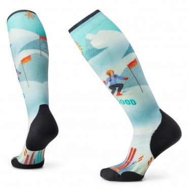 Smartwool Womens Ski TC Snow Bunny Print OTC Socks