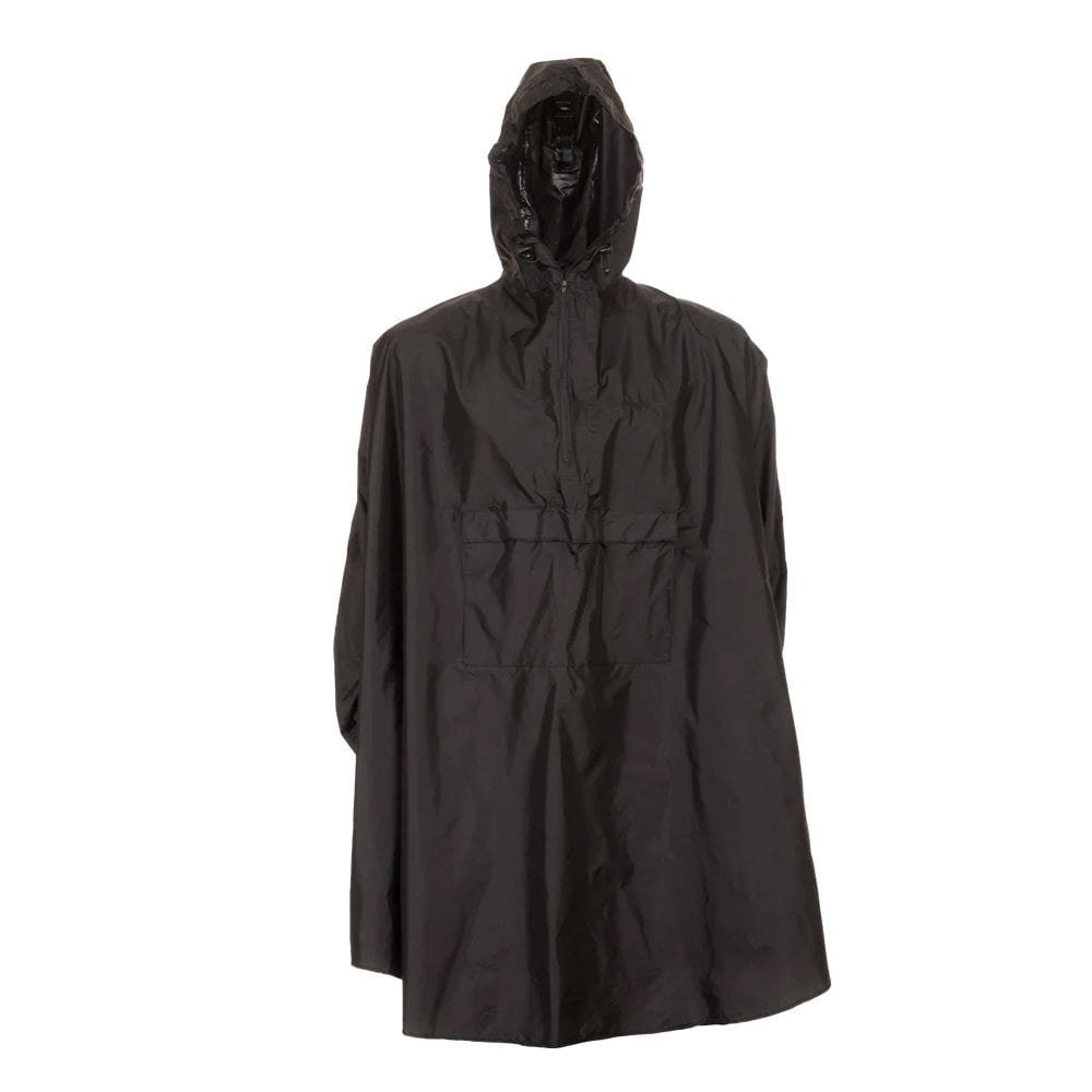 Snugpak Men's Enhanced Patrol Poncho: Colour: Black 400G - Outdoor Action - Image 4
