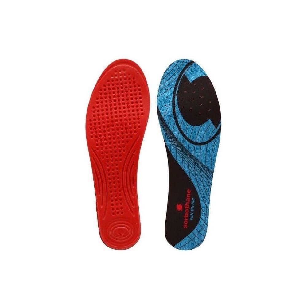 Sorbothane Full Strike Insoles: Blue: 3-4.5 Size: 3-4.5, Colour: Blue