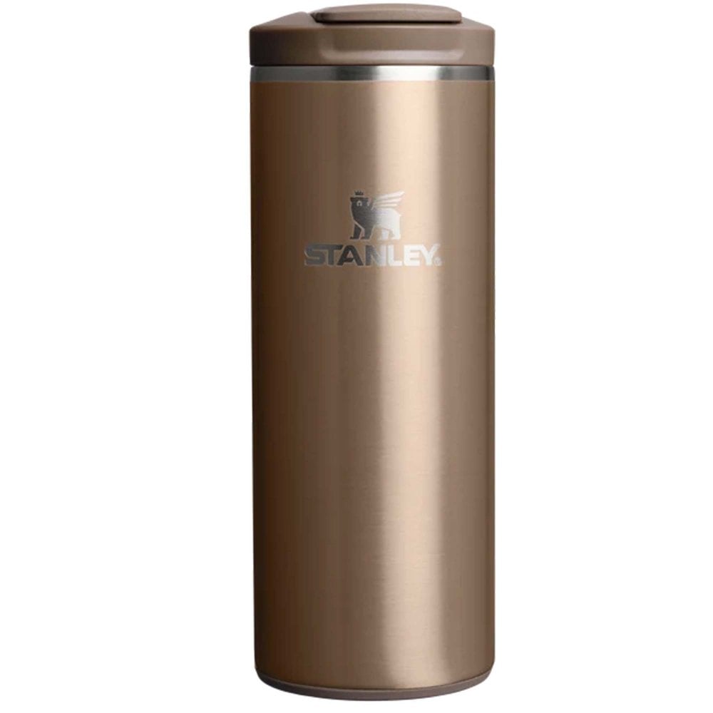 Stanley Transit Flip Top Mug 0.35Lt: Colour: Pale Gold Pale Gold Shine 0.35L - Outdoor Action
