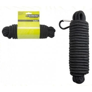 Summit 15 Metre x 9mm Utility Rope W/Caribiner