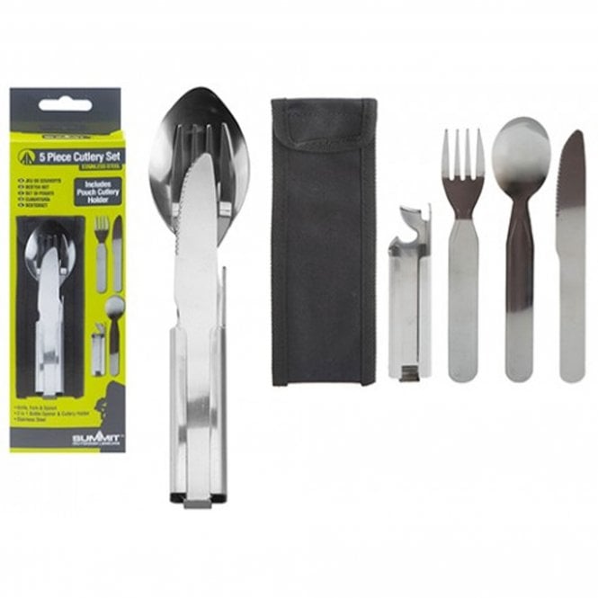 Summit  5 Piece Stainless Steel Cutlery Set in Case