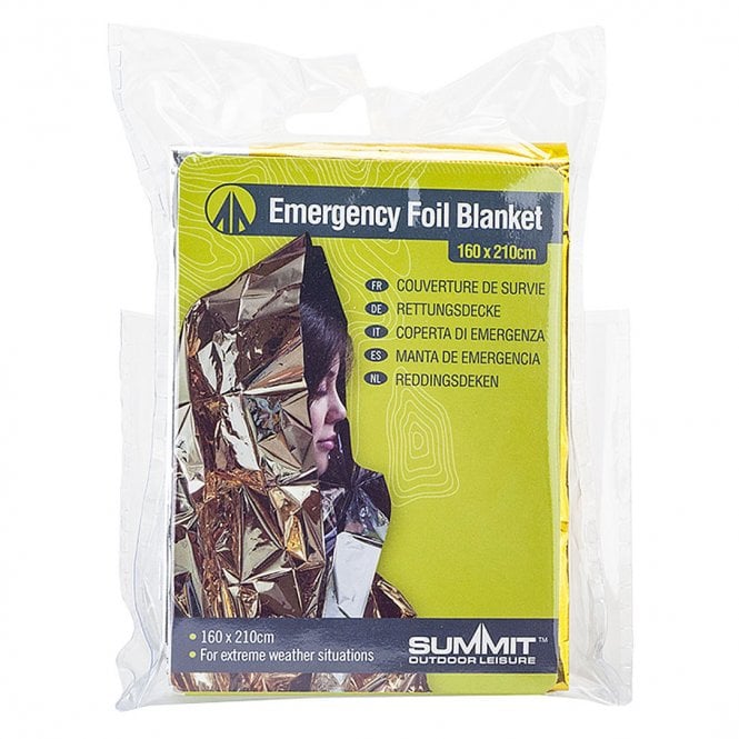 Summit  Emergency Foil Blanket 160cm x 210cm