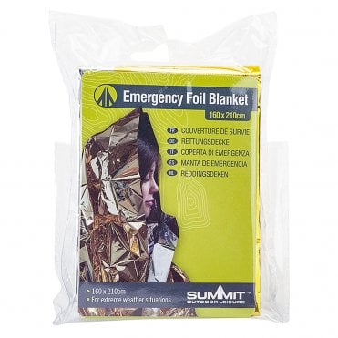 Summit Emergency Foil Blanket 160cm x 210cm