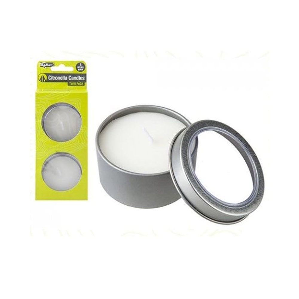 Summit Twin Pack Citronella Candle Tins view 2