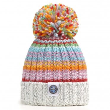 SuperBobble Aurora Rib Knit Reflective Beanie