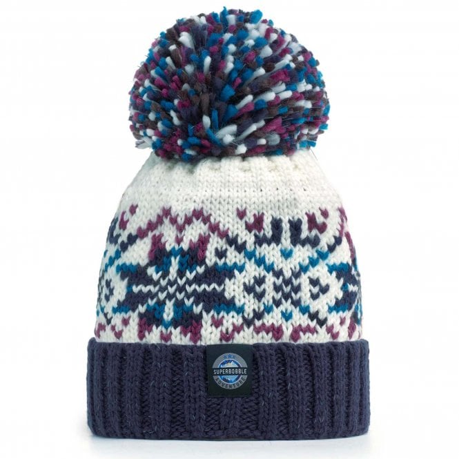 Super Bobble SuperBobble Freya Nordic Knit Reflective Beanie