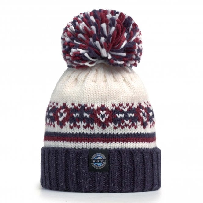 Super Bobble SuperBobble Geyser Fairisle Knit Reflective Beanie