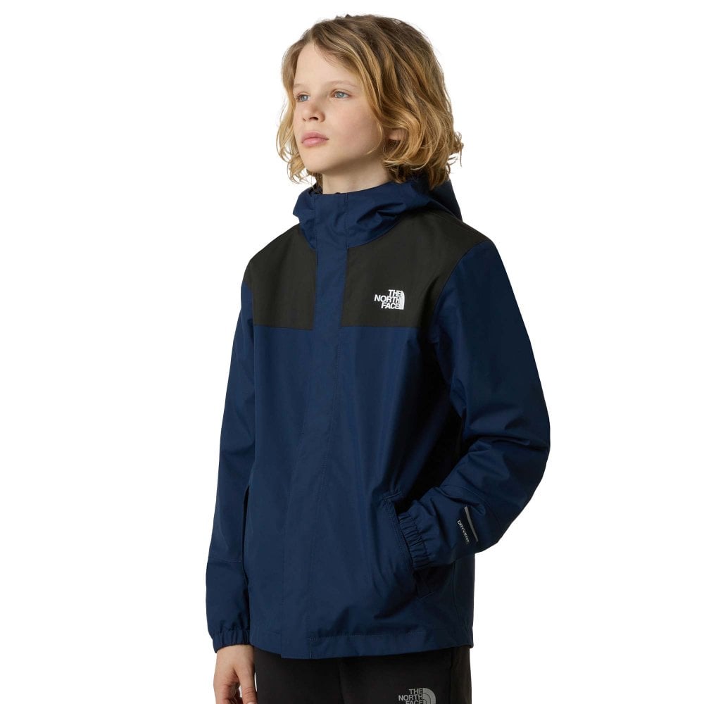 The North Face Boys Blue Kids' Antora Rain Jacket In Summit Navy, Size Xxl - Image 3