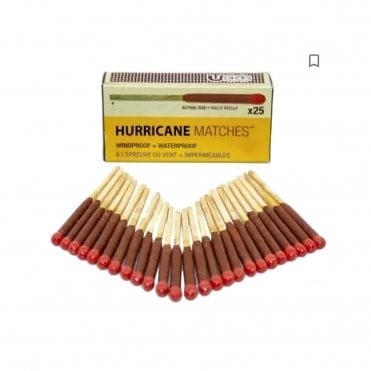 UCO Hurricane Matches X 25