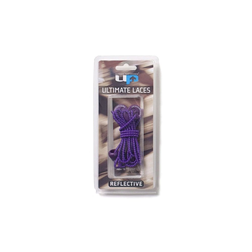 Ultimate Performance Reflective Elastic Laces: Colour: Purple - Outdoor Action