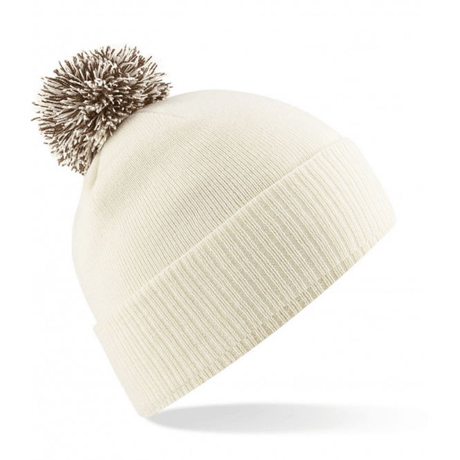 Ussen  Pombo Beanie Hat - Cream
