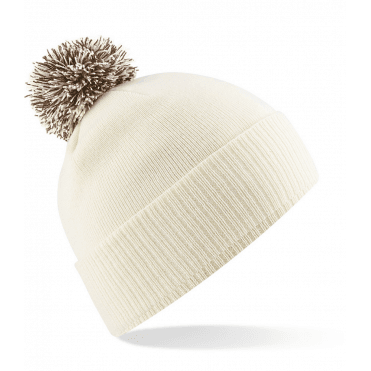 Ussen Pombo Beanie Hat - Cream