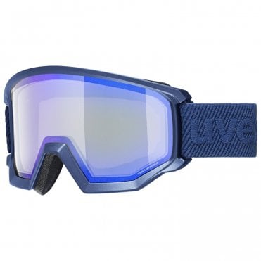 Uvex Athletic FM Goggle - Navy/Mirror Blue - S2