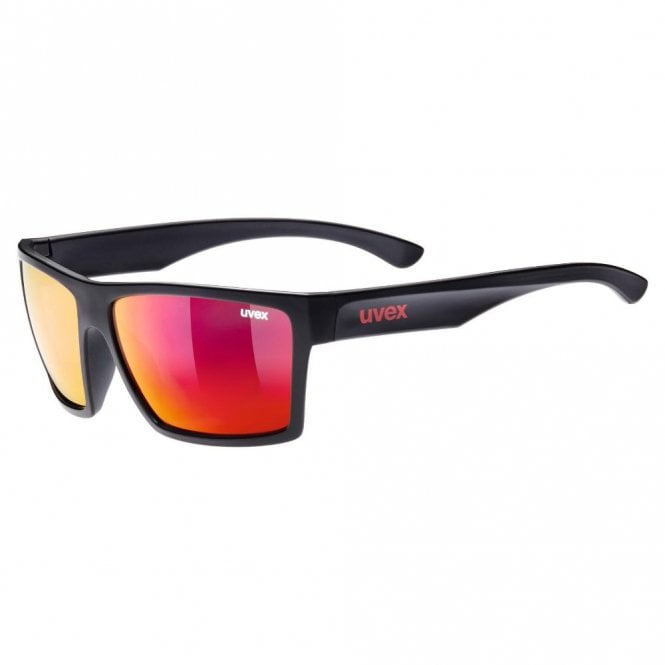 Uvex  LGL 29 Sunglasses - Black / Mirror Red