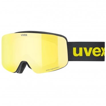 Uvex PWDR FM Goggle - Black/Mirror Yellow - S3