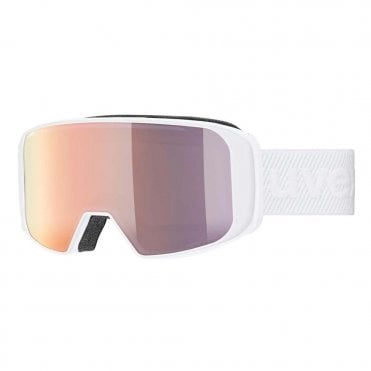 Uvex Saga Take Off Ski Goggles - White / Rose S1 & S3