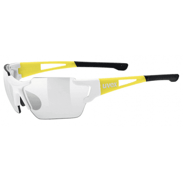 Uvex Sportstyle 803 Race Small VM White Yellow Sun Glasses