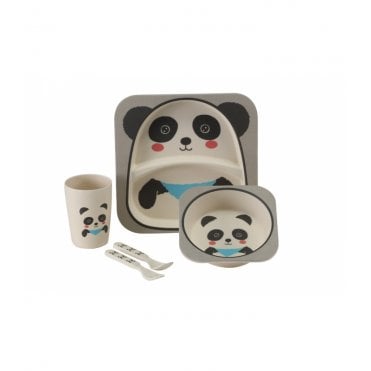 Vango Panda Kids Tableware Set Bamboo