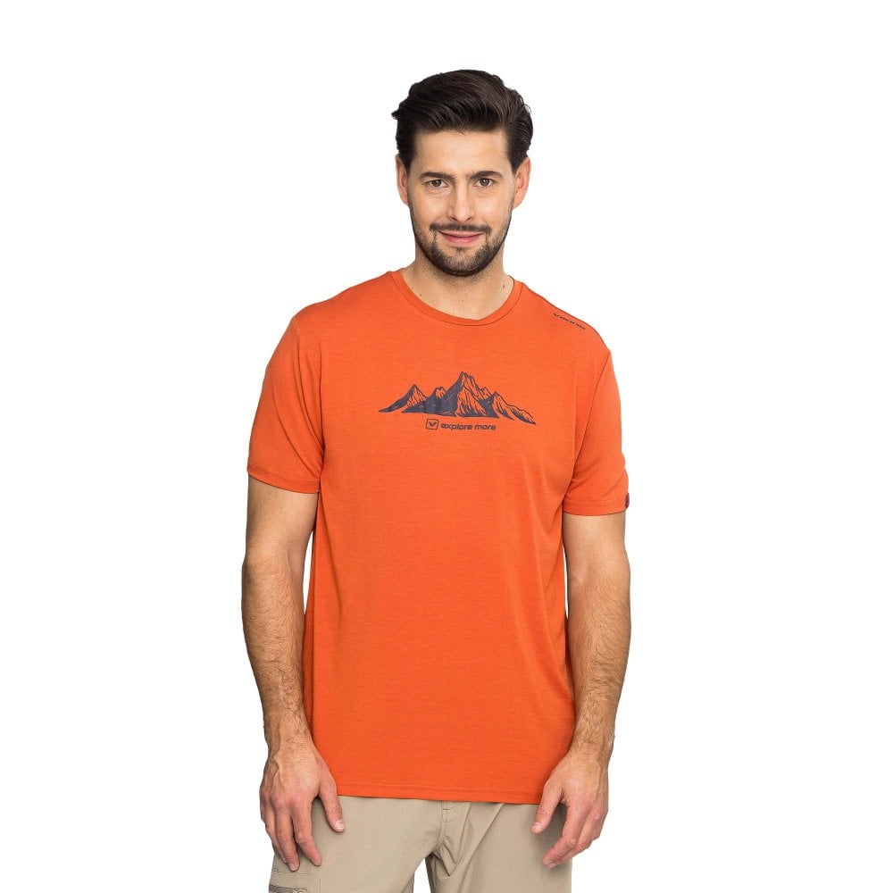 Viking Lenta Bamboo Light T-Shirt: Orange: M Size: M, Colour: Orange