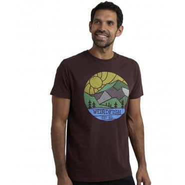Weird Fish Foothills Organic Cotton Front Print T-Shirt