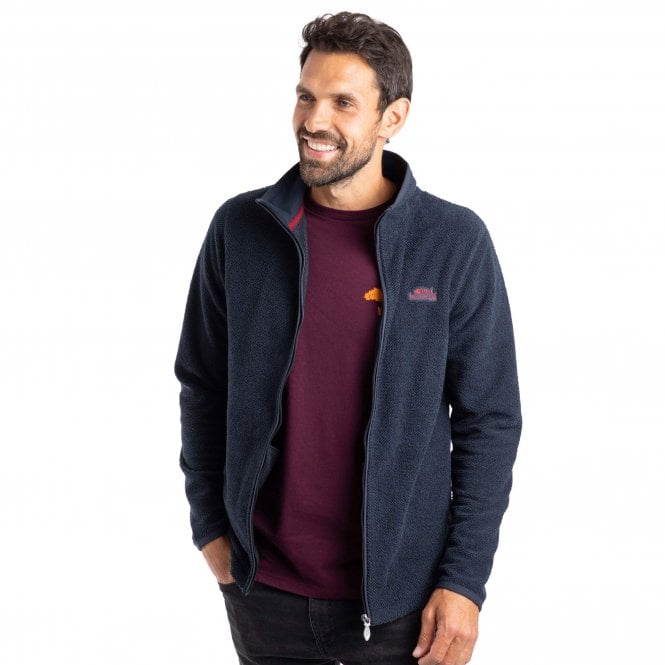 Weird Fish  Merrill Eco Full Zip Textured Fleece