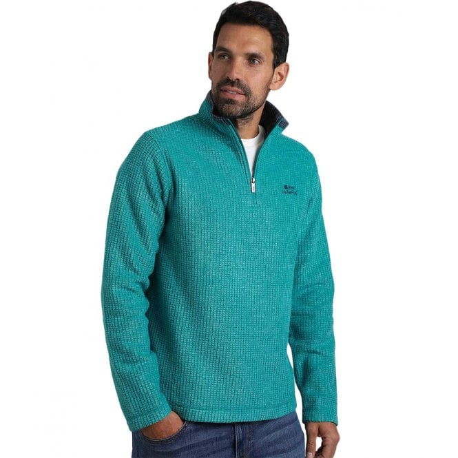 Weird Fish  Newark Eco 1/4 Zip Grid Fleece