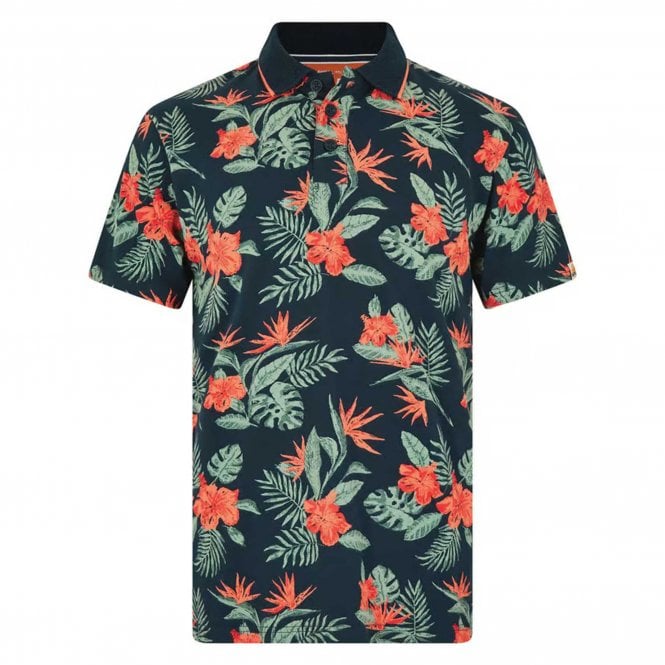 Weird Fish  Sarat Cotton Printed Polo