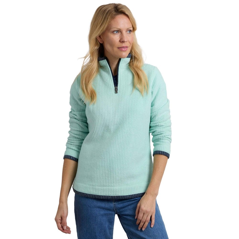Weird Fish Women's Beye Eco 1/4 Zip Fleece: : :, Colo Seaspray Size 18 - Outdoor Action - Image 2