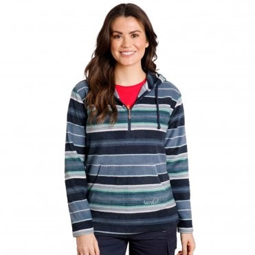 Weird Fish Womens Lana Half Zip Fleece Hoodie