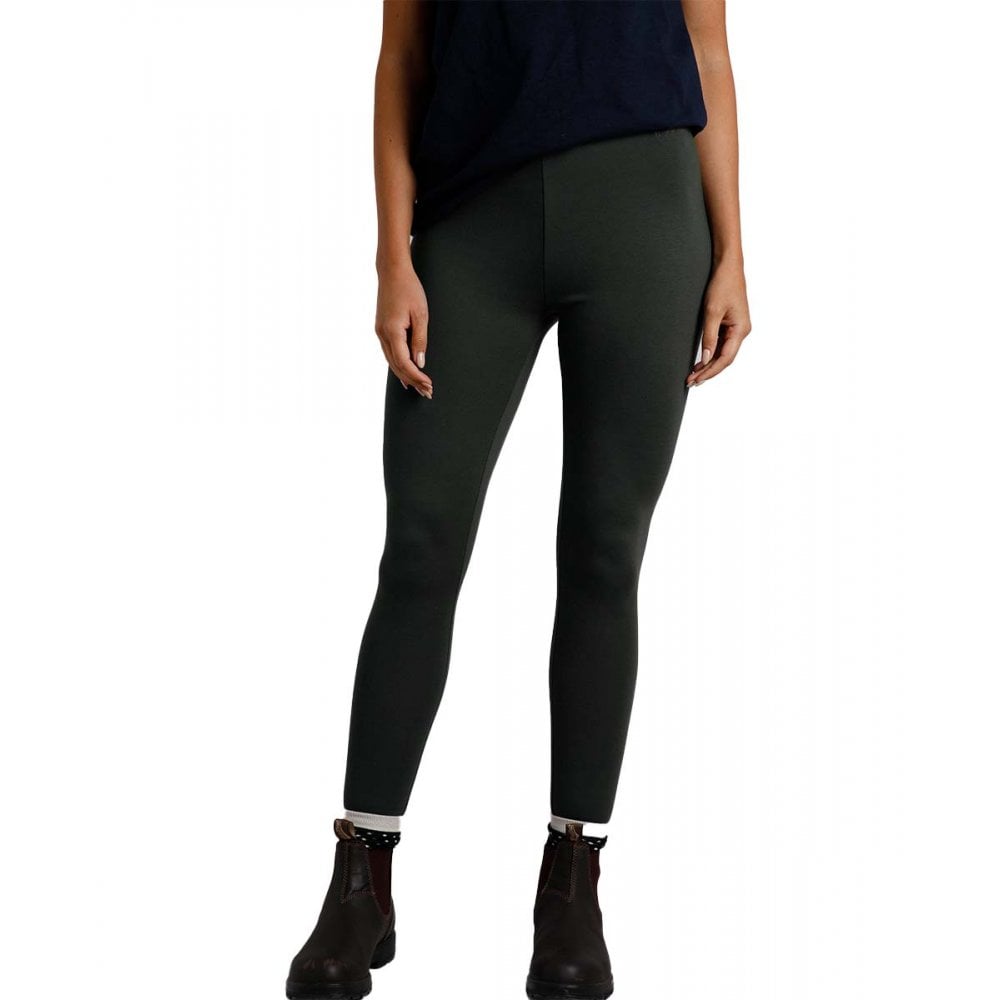 Weird Fish Women's Khaki Lilliane High Waist Leggings - Image 3